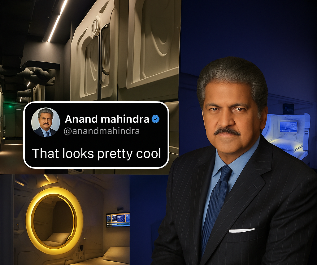 When Anand Mahindra Called NapTapGo “Pretty Cool”: India’s Viral Japanese-Style Pod Hotel