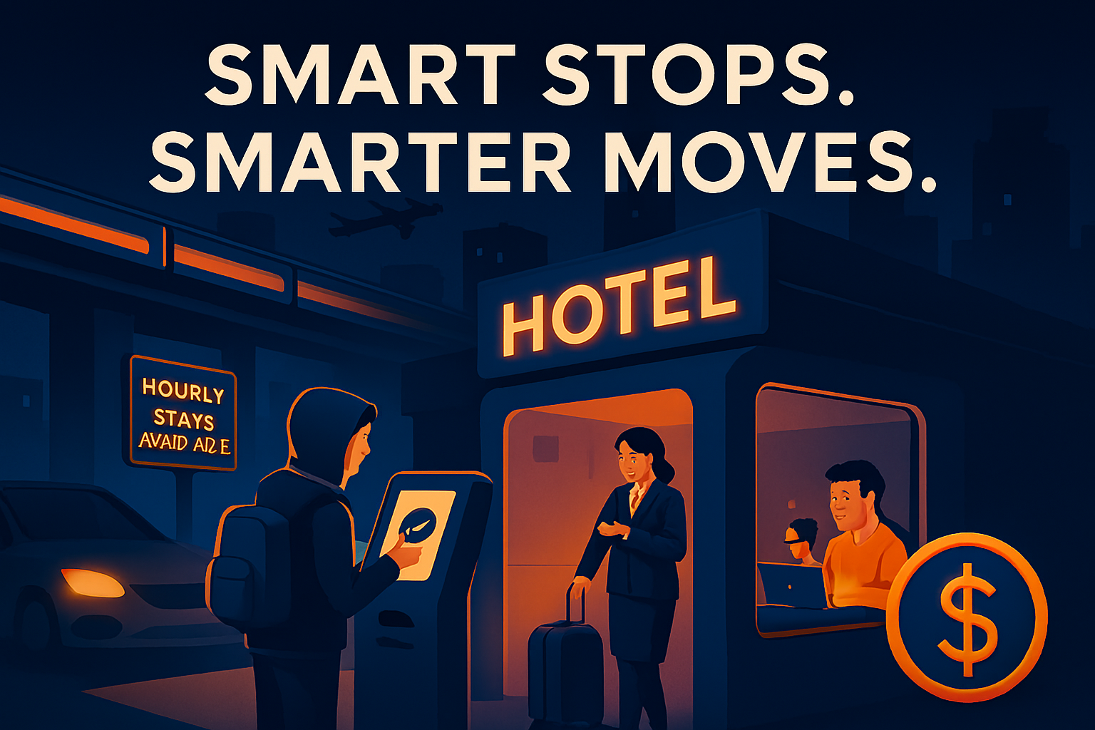 Hourly Hotel Stays for Business Professionals | Save Time & Money