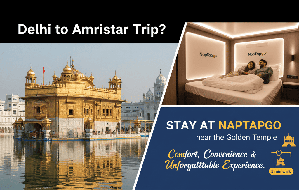 Delhi to Amritsar: Stay at NapTapGo Hotel Near the Golden Temple
